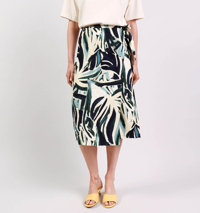 Vila Viryn Zoa Blauwe/Multi Midi-Jurk voor dames (369473)