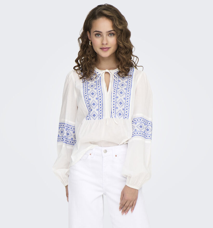 JDY Lulu Witte Blouse voor dames (353272)