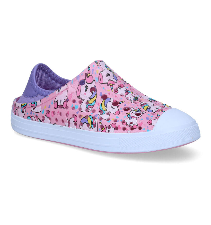 Skechers Foamies - Guzman Steps Sandales en Rose pour filles (307235)