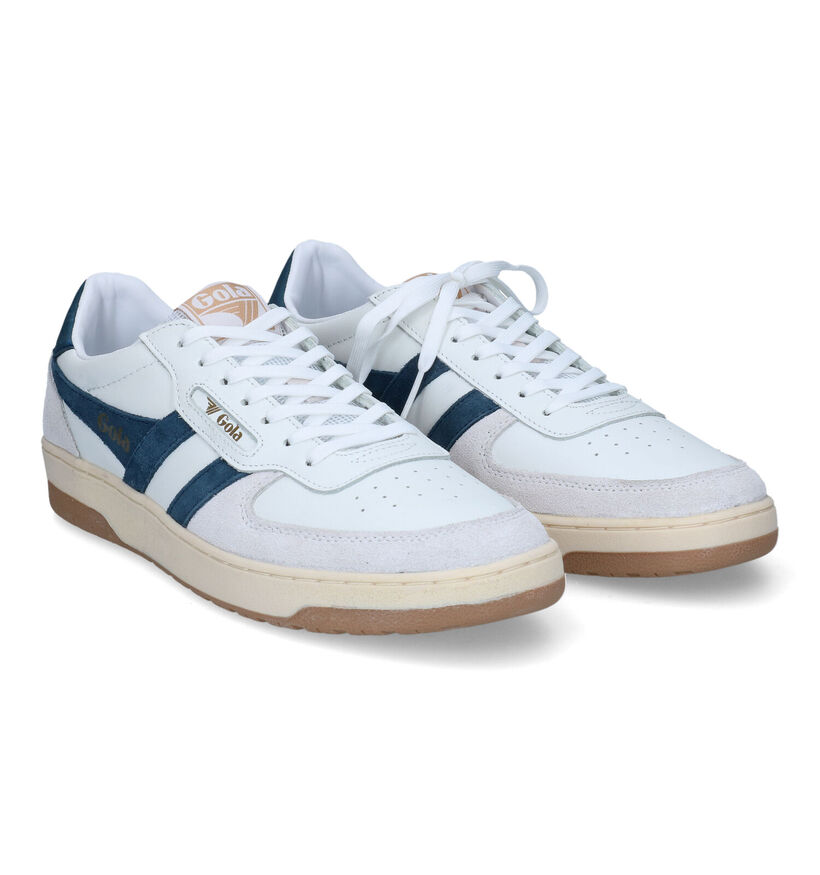 Gola Hawk Baskets en Blanc pour hommes (336345) - pour semelles orthopédiques