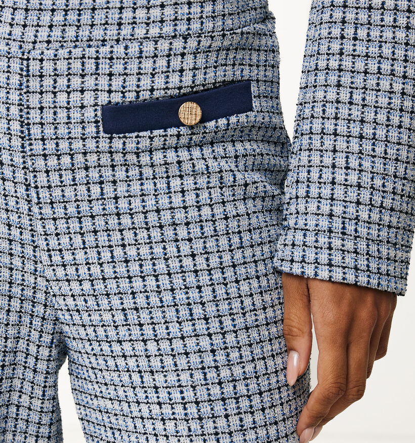 Mexx Pantalon jaquard knit en Bleu pour femmes (353227)