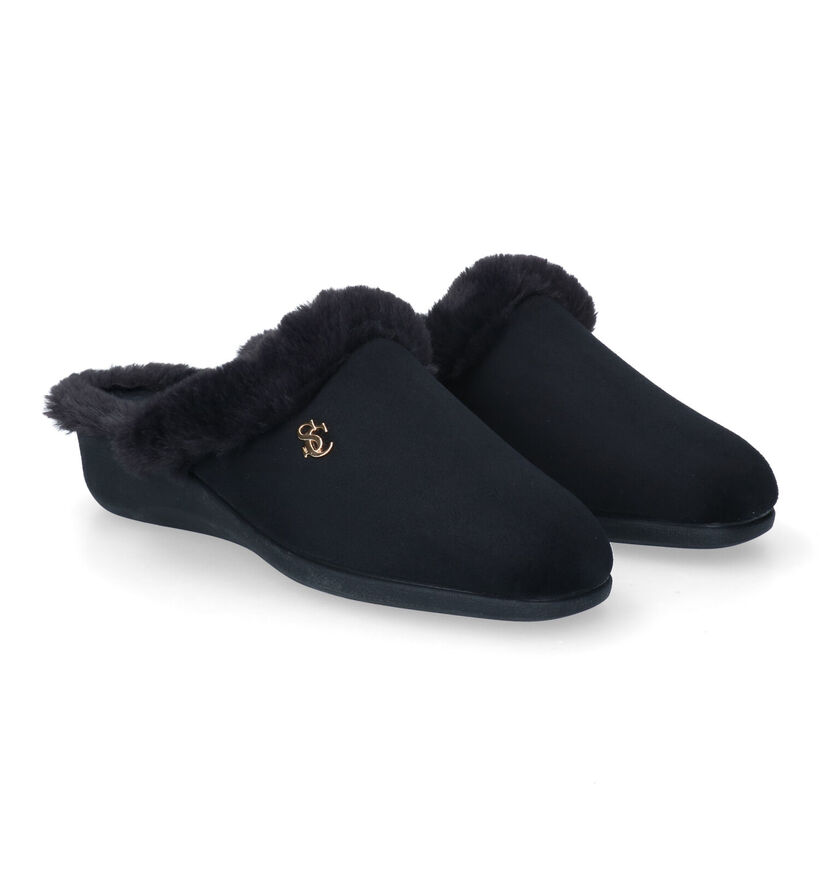 Scapa Pantoufles ouvertes en Noir pour femmes (317038)