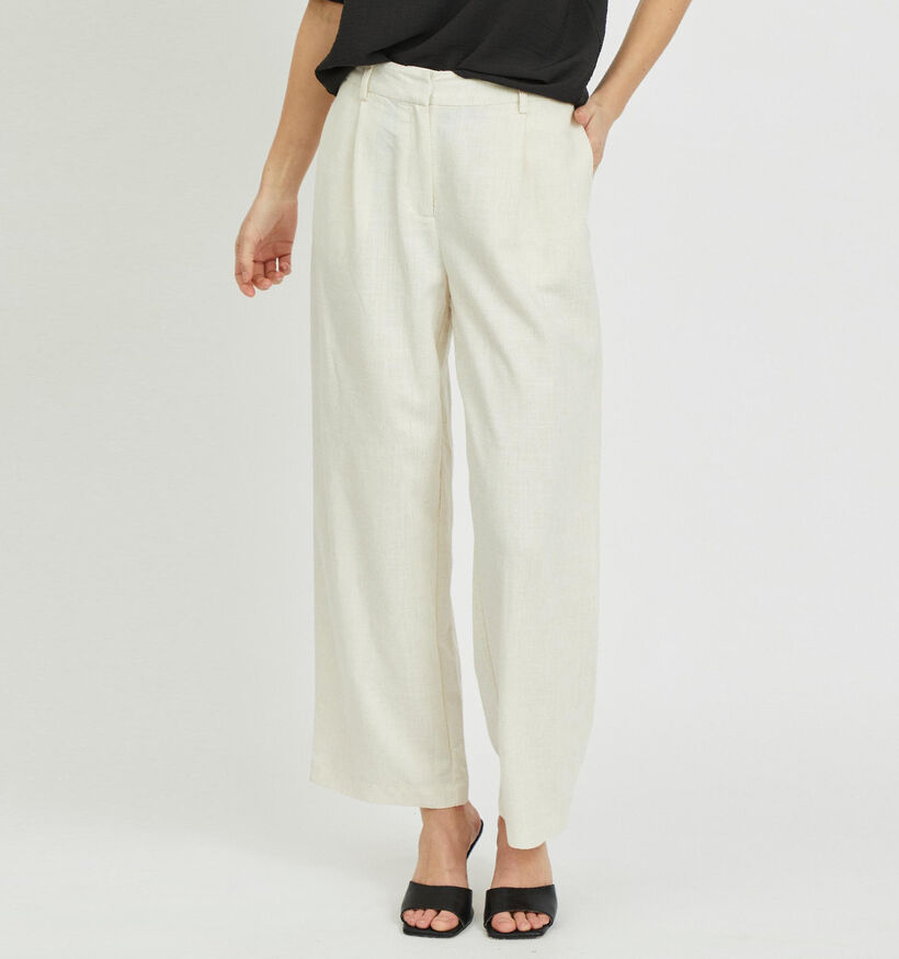 Vila Amsha Wide Pantalon en Beige (301036)