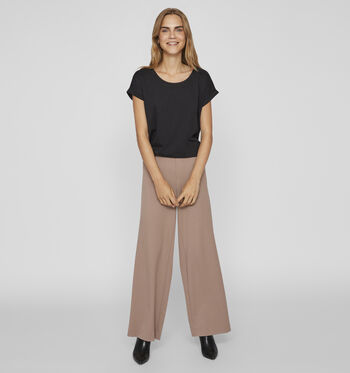 Vila T-shirts Zwart/Blauw/Rood