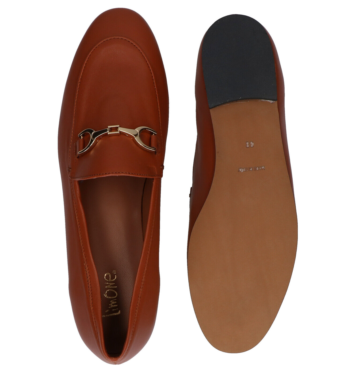 Via Limone Cognac Loafers Dames Lage schoenen Online op TORFS.BE