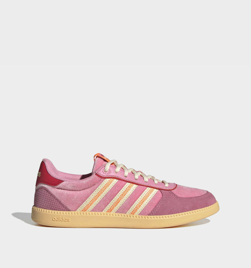 adidas Breaknet Sleek Baskets en Rose/Jaune pour femmes (366711)