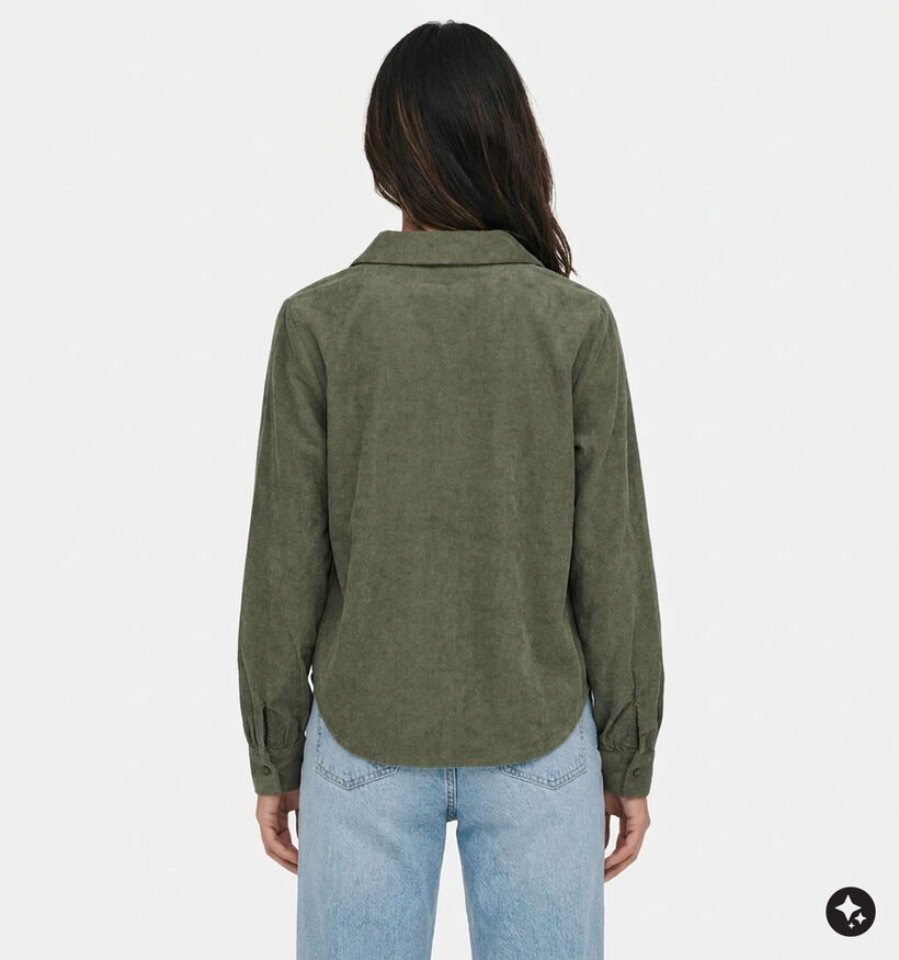 Vero Moda Elly Forest Night Donkergroen Hemd voor dames (379704)