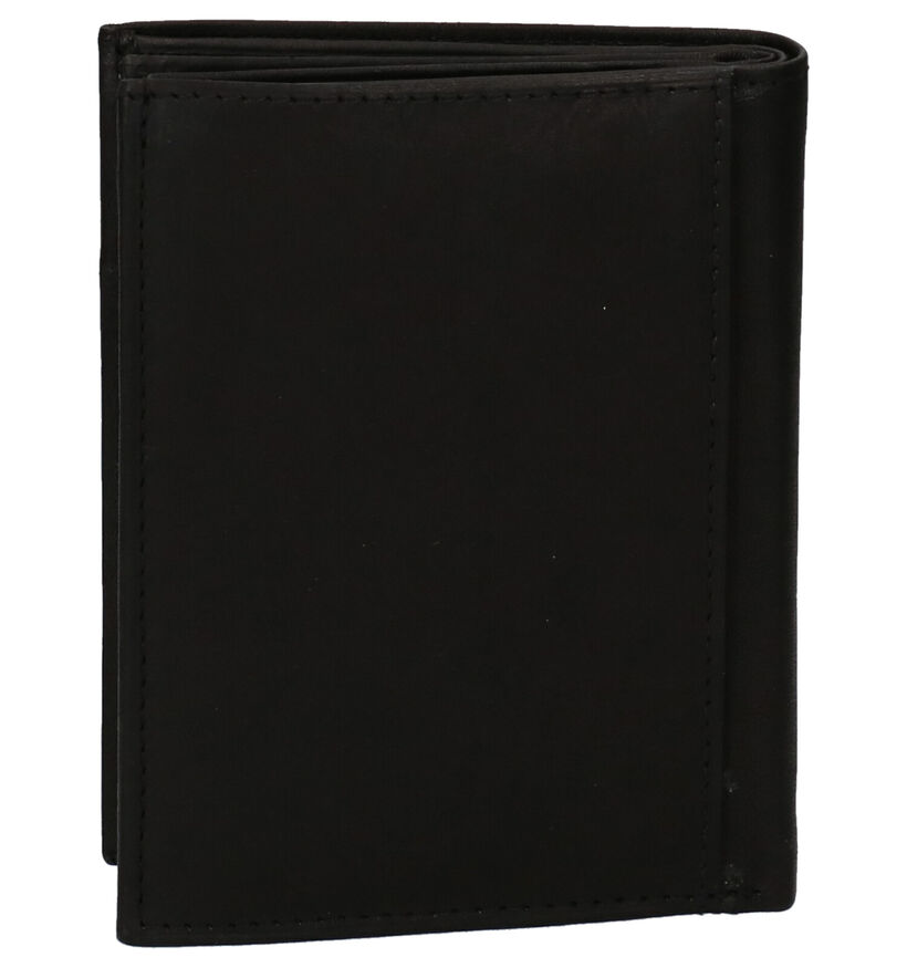 Euro-Leather Zwarte Portefeuille in leer (310408)