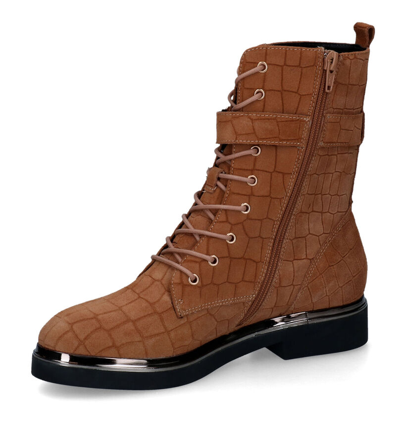 Nathan-Baume Bottines à lacets en Cognac en daim (315968)