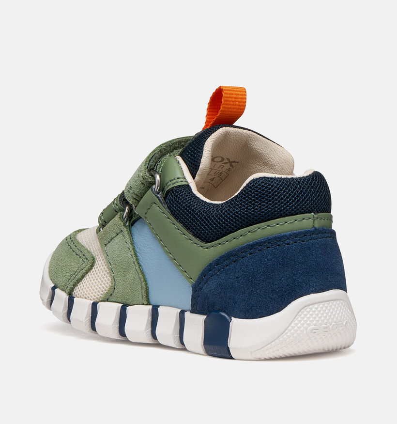 Geox Iupidoo Kaki Babyschoenen voor jongens (368454) - geschikt voor steunzolen