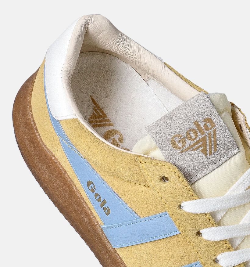 Gola Athena CLB573 Baskets en Jaune pour femmes (351165) - pour semelles orthopédiques