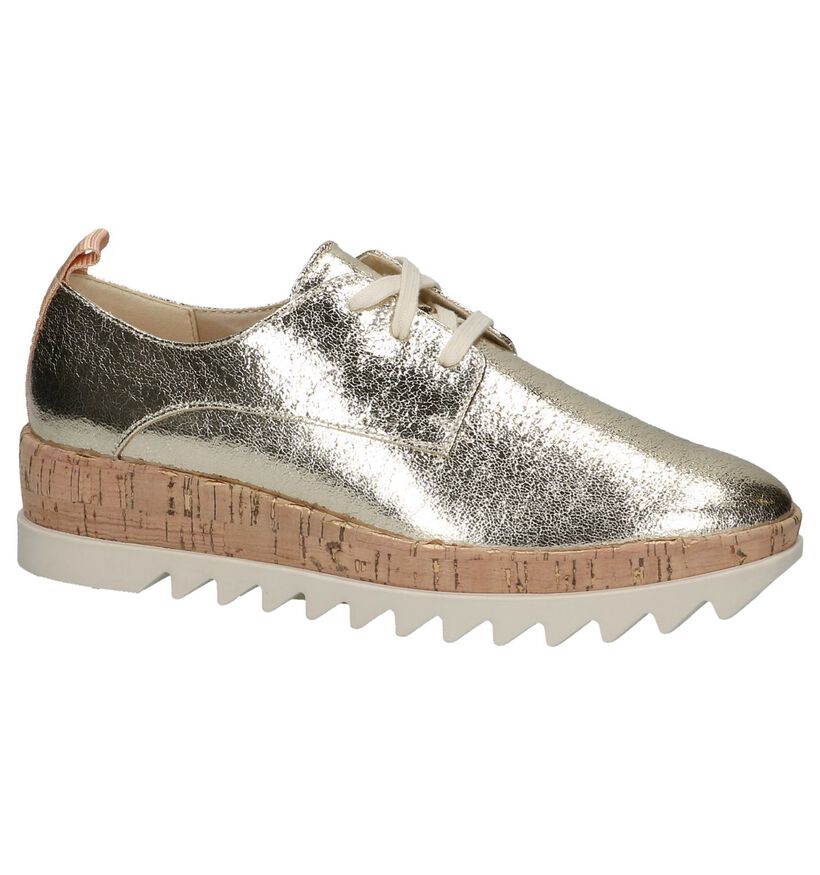 Gouden Veterschoenen Tommy Hilfiger Metallic Platform Lace Up , , pdp