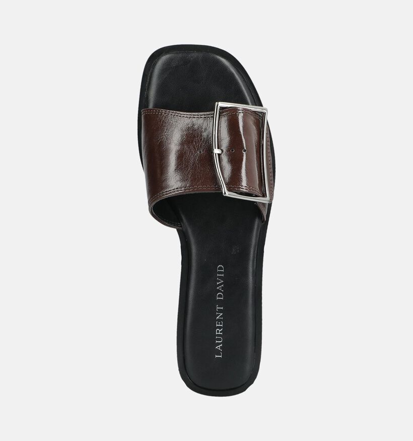 Laurent David Bruine Slippers voor dames (378278)