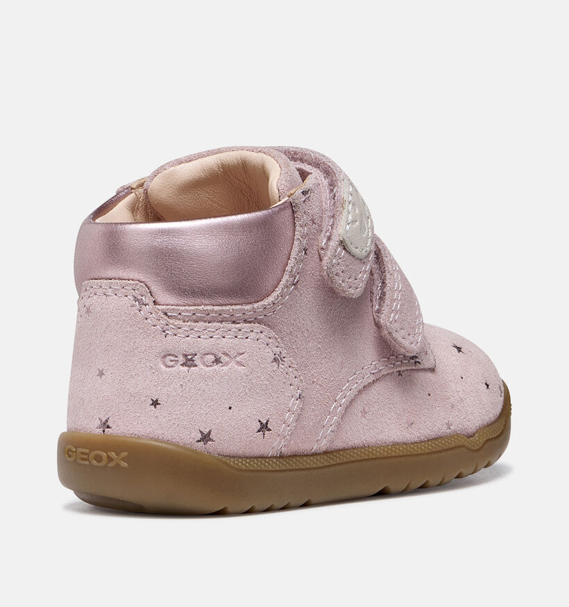 Geox Macchia Baskets montantes en Rose pour filles (377745) - pour semelles orthop&eacute;diques
