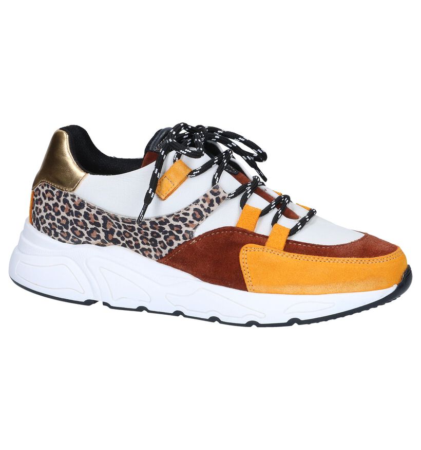 Multicolor Sneakers Poelman in daim (261860)