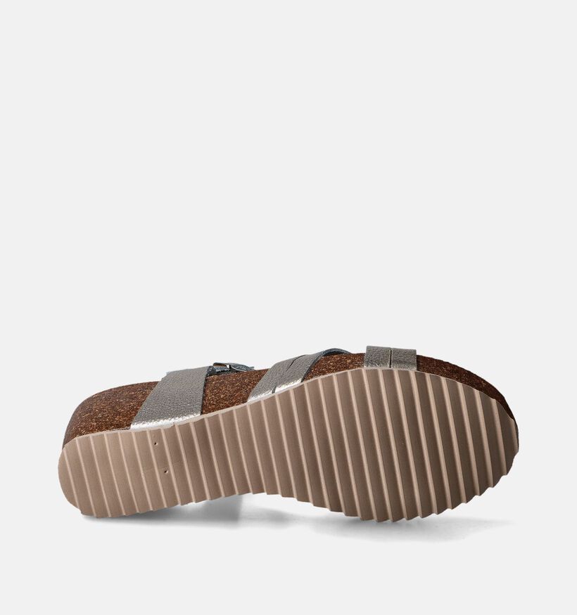 Hee Gouden Sandalen met sleehak voor dames (354793)