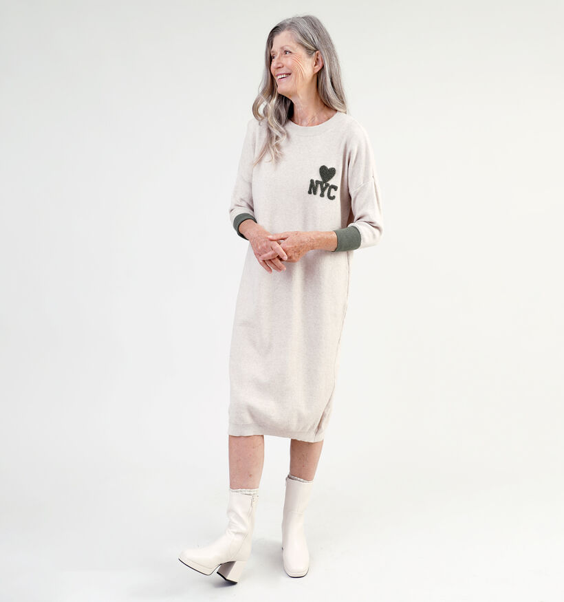 Dolce C. Robe pull en Beige pour femmes (340584)