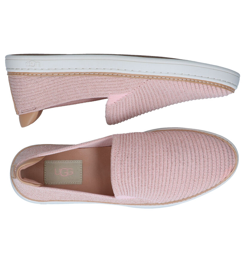 UGG Sammy Chaussures sans lacets en Rose en textile (285512)