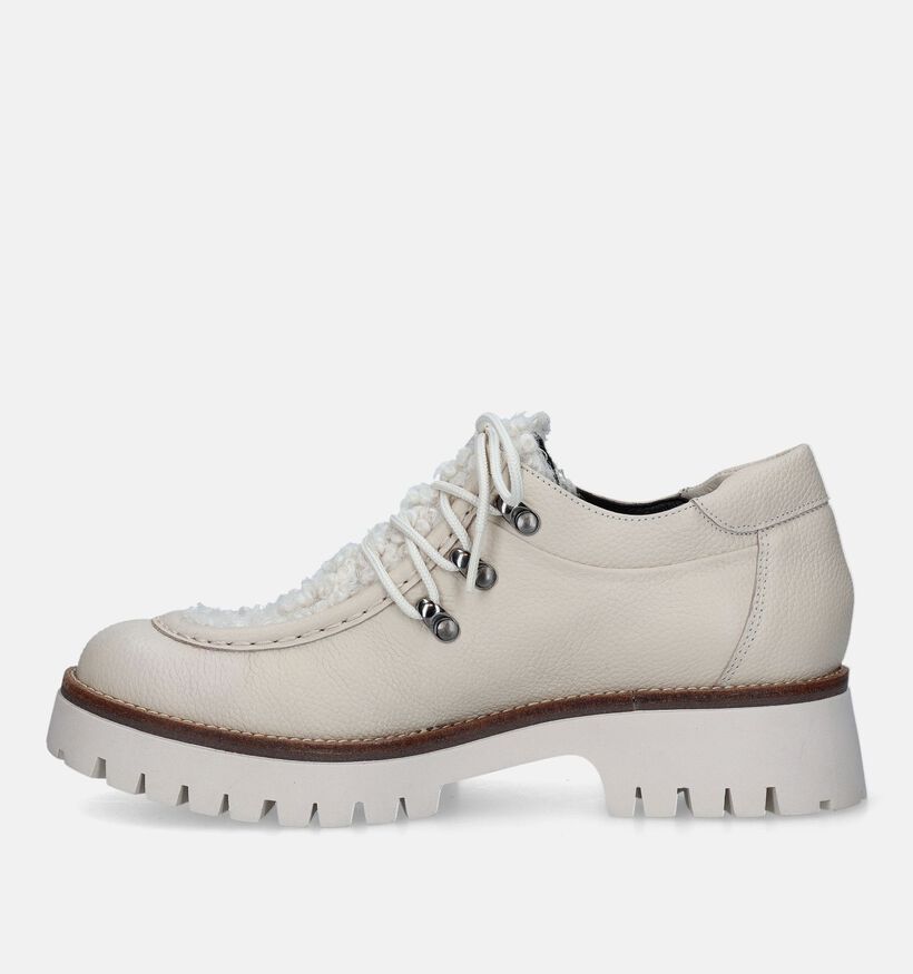 Softwaves Ecru Veterschoenen voor dames (332658) - geschikt voor steunzolen