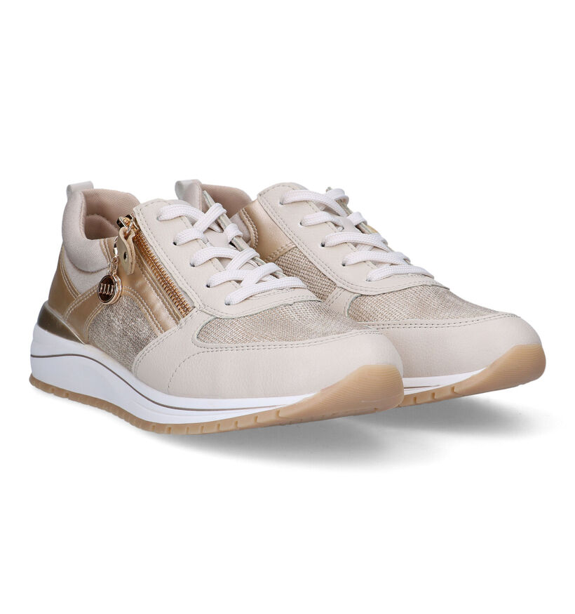 Remonte Beige Sneakers voor dames (320249) - geschikt voor steunzolen