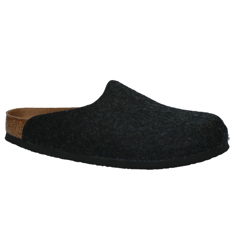 Birkenstock Amsterdam Grijze Pantoffels in stof (294814)