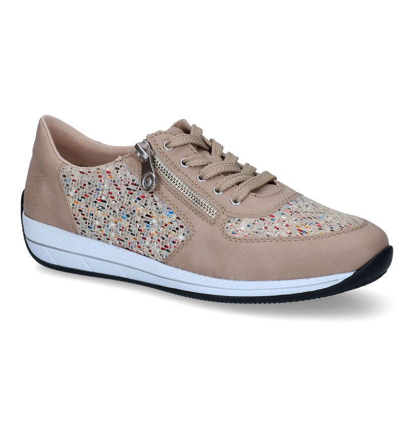 Rieker Beige Sneakers voor steunzolen voor dames (335505) - geschikt voor steunzolen