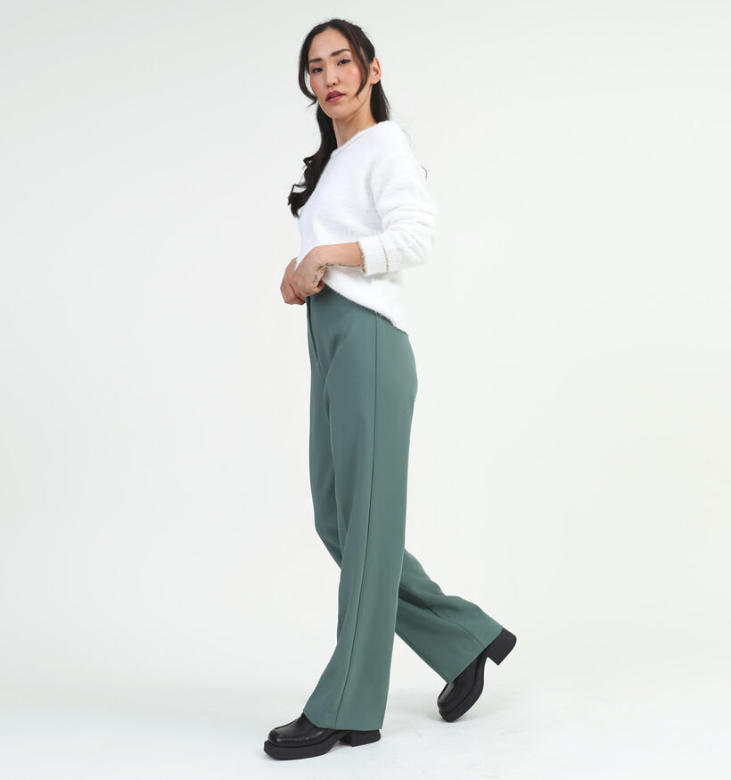 Vero Moda Sandy Pantalon chino en Vert L30 pour femmes (328968)