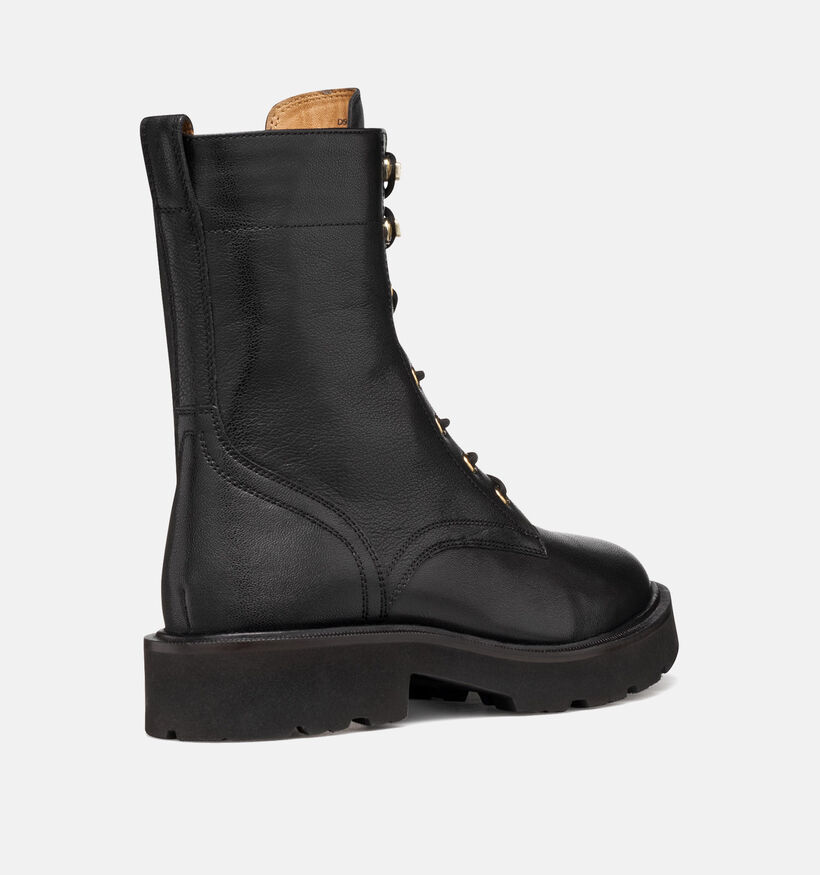 Geox Zwarte Veterboots voor dames (362512)