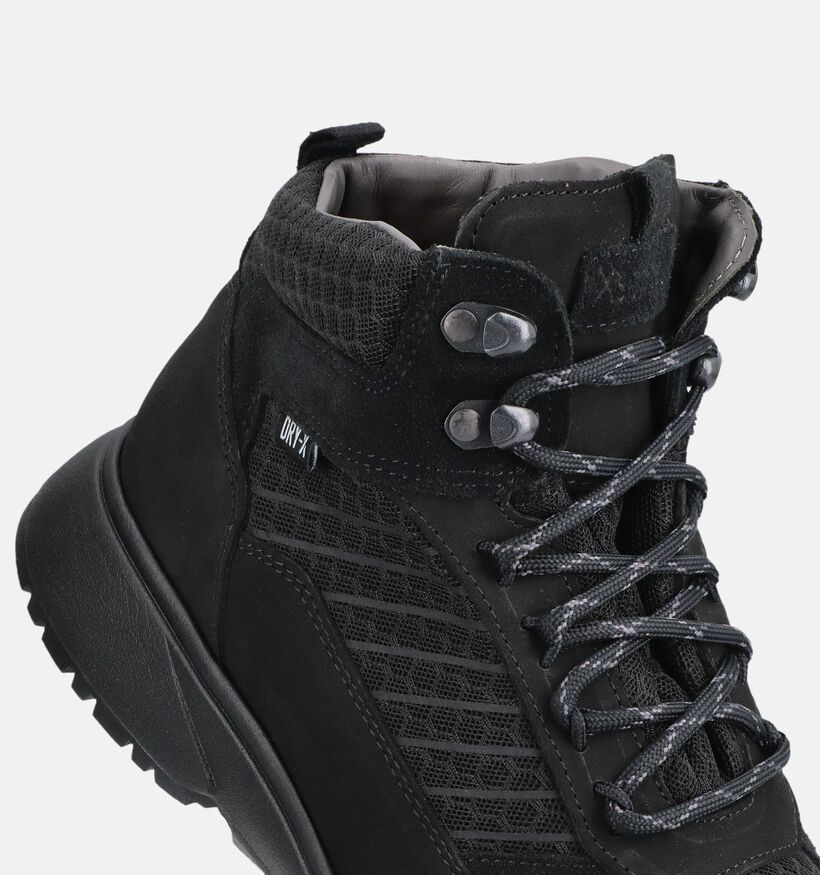Xsensible Oulu Zwarte Wandelschoenen voor heren (389537) - geschikt voor steunzolen