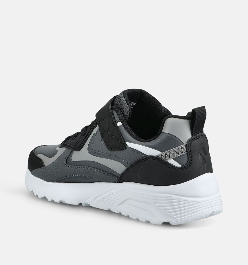Skechers Uno Lite Chroma Cruiser Baskets basses en Gris/Noir pour filles, gar&ccedil;ons (375671)