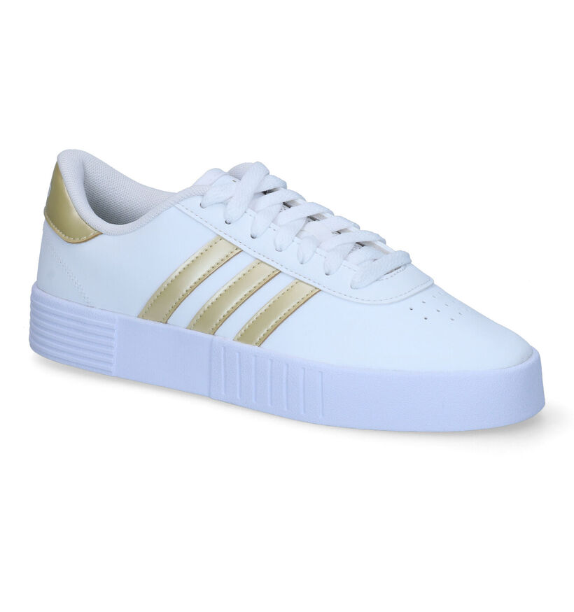 adidas Court Bold Witte Sneakers in kunstleer (301969)