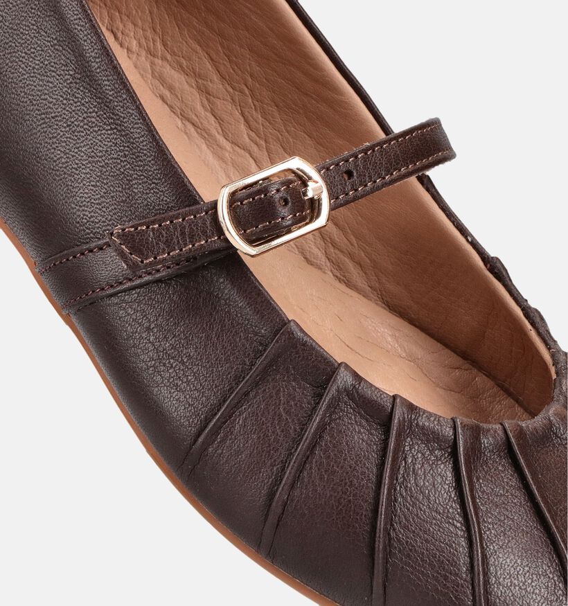 Tango Ballerines en Brun fonc&eacute; pour femmes (375543)