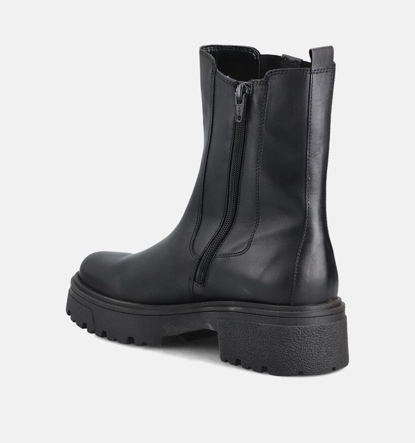 Gabor Zwarte Hoge Chelsea Boots voor dames (363100) - geschikt voor steunzolen
