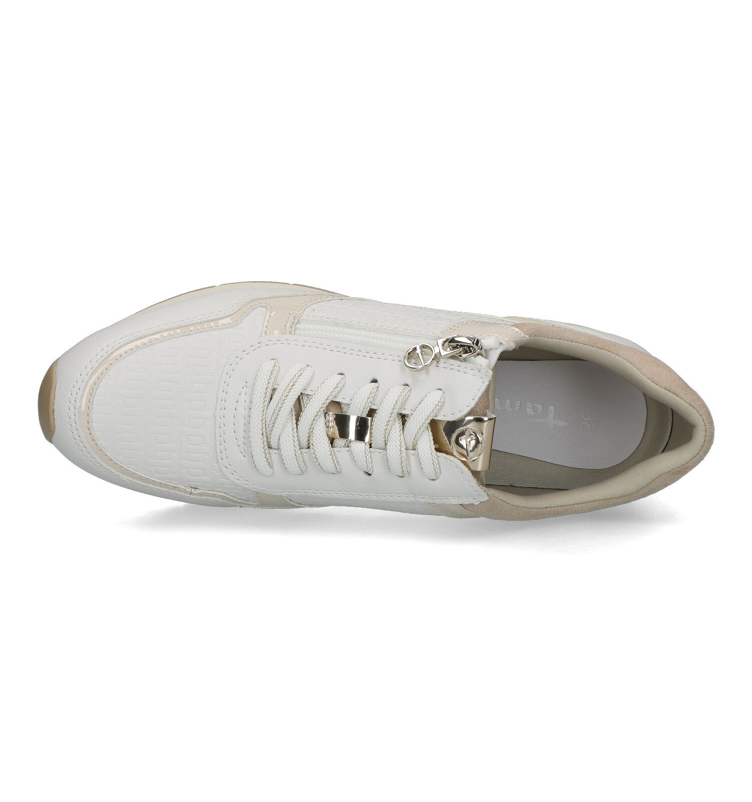 Tamaris Ecru Sneakers Dames Sneakers Online op TORFS.BE