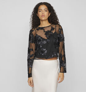 Vila Stelle Zwarte Blouse voor dames (348727)