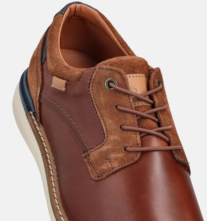 Bufflox Viena Cognac Veterschoenen voor heren (370254) - geschikt voor steunzolen