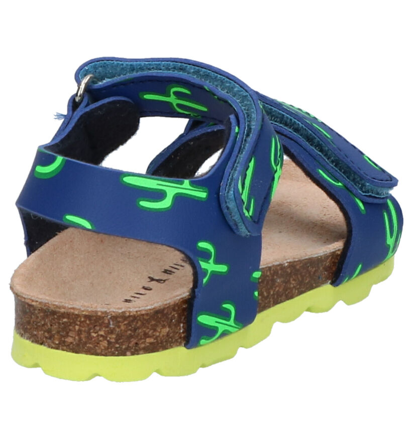 Milo & Mila Blauwe Sandalen in kunstleer (272261)