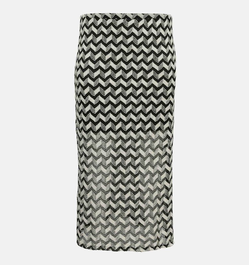 Vero Moda Curve Tikka Zwarte Midi Rok voor dames (375028)