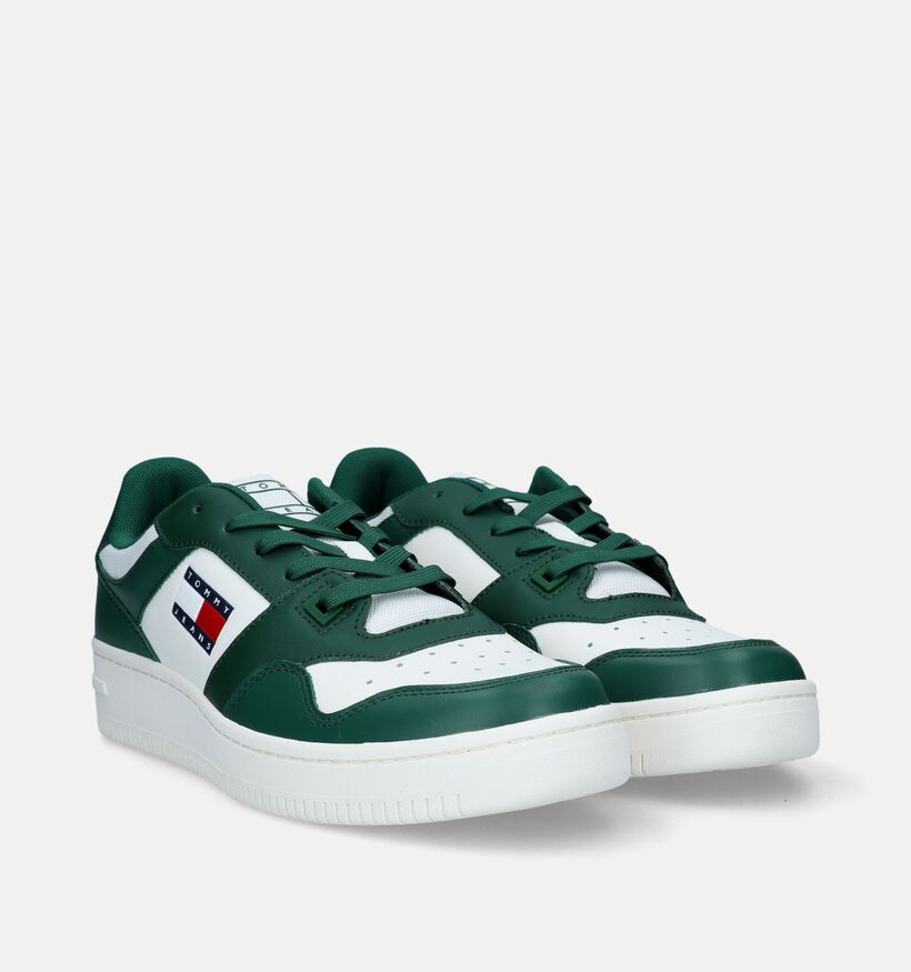 Tommy Hilfiger TJM Retro Groene Sneakers voor heren (334093) - geschikt voor steunzolen