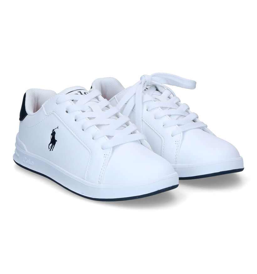 Polo Ralph Lauren Heritage Chaussures à lacets en Blanc pour garçons (320150)