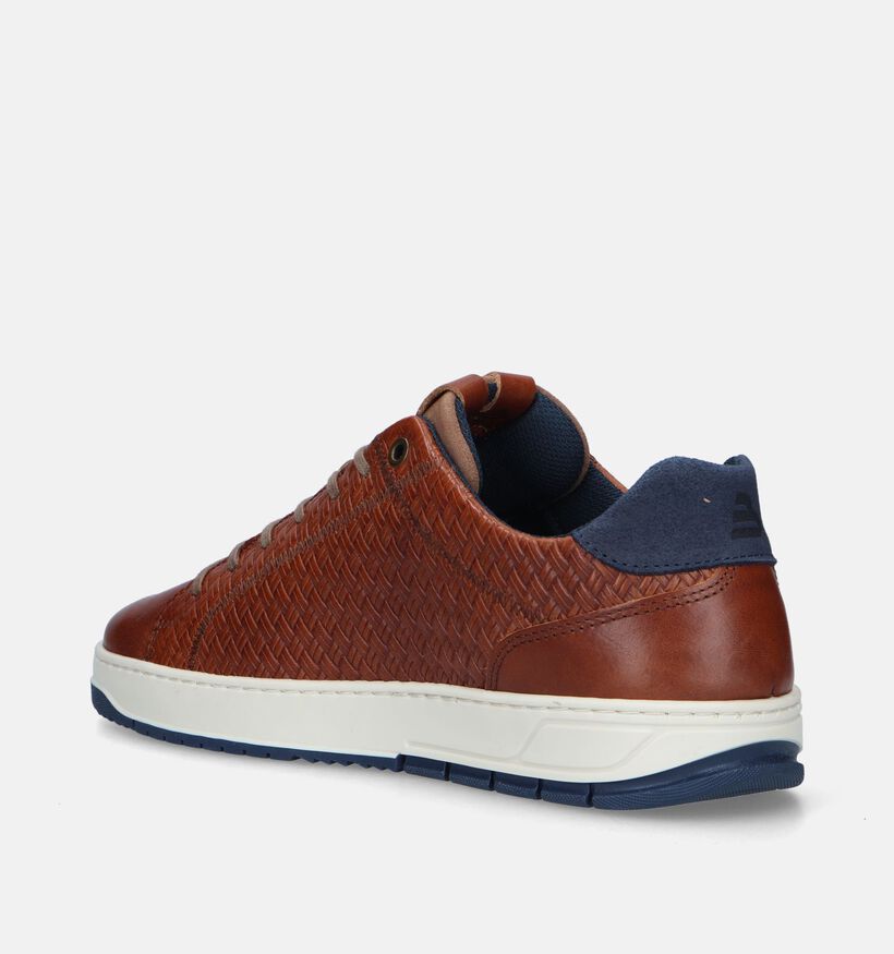 Bullboxer Chaussures à lacets en Cognac pour hommes (338846) - pour semelles orthopédiques