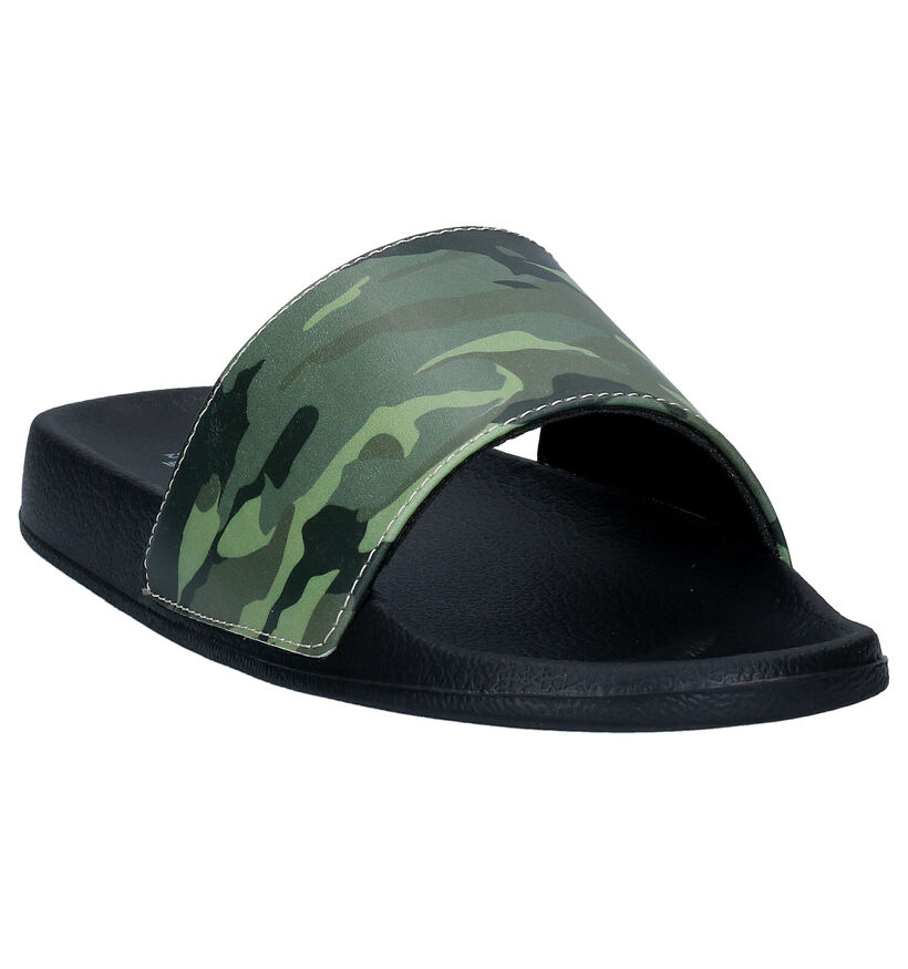 XQ Kaki Badslippers in kunststof (292018)