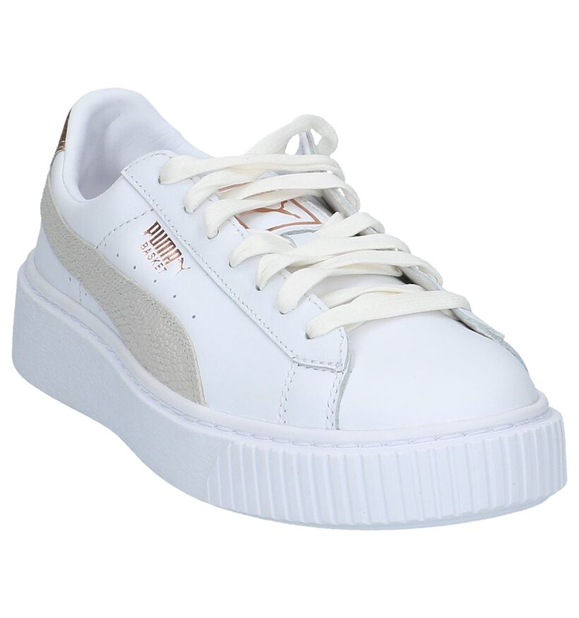 Puma Platform Euphoria Witte Sneakers, , pdp