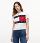 Tommy Hilfiger Reg Flag T-shirt en Blanc pour femmes (375855)
