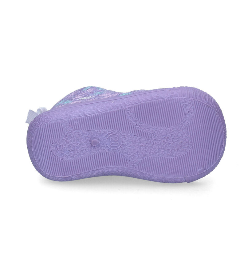 Frozen Pantoufles pour bébé en Violet pour filles (298536)