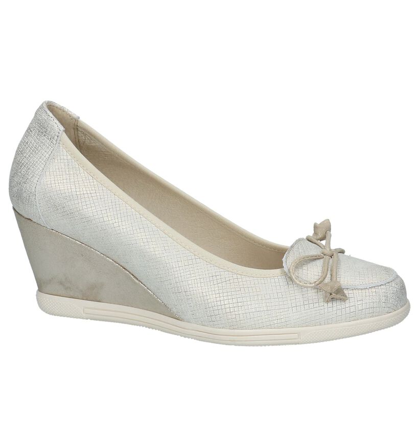 Sergio Turri Gouden Pumps met Sleehak in leer (216910)