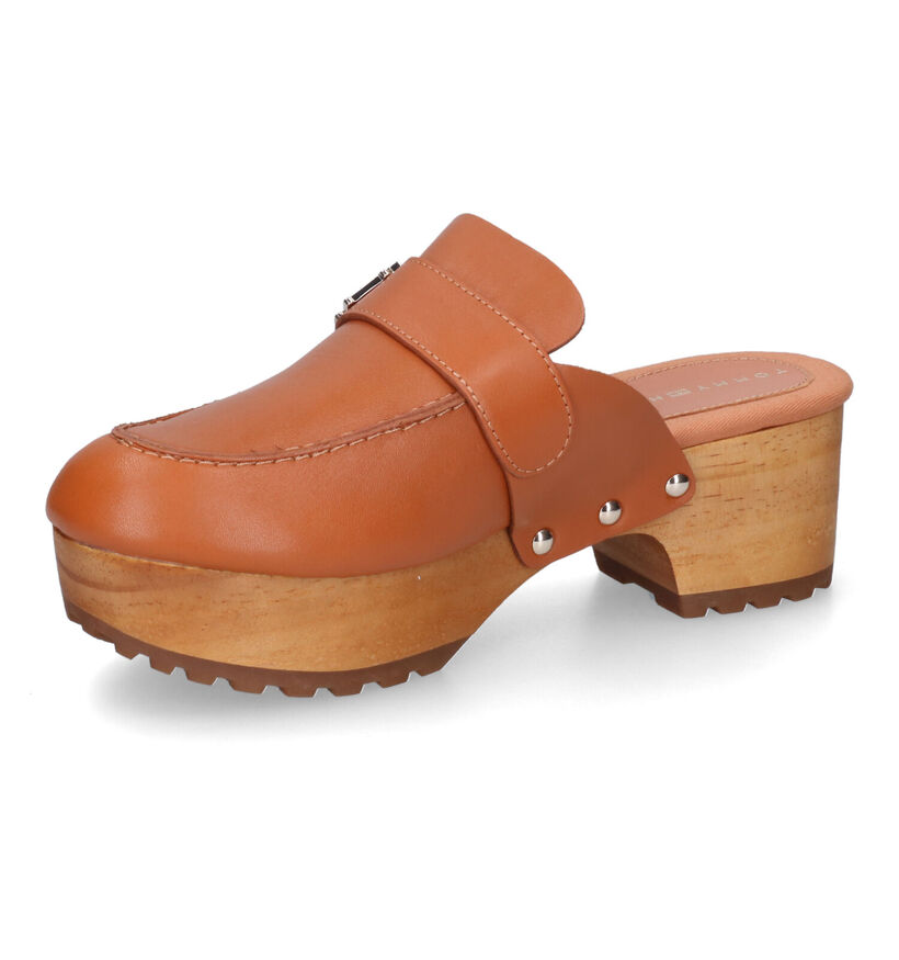 Tommy Hilfiger Hardware Clogs en Cognac pour femmes (310709)