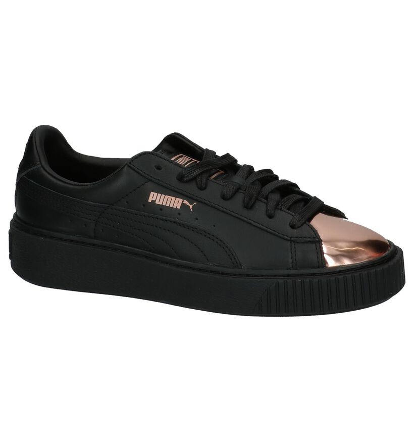 Puma Baskets basses en Noir en cuir (207272)