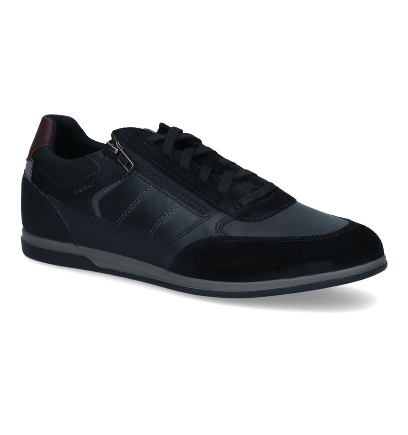 Geox Renan Zwarte Lage Schoenen in kunstleer (313676)