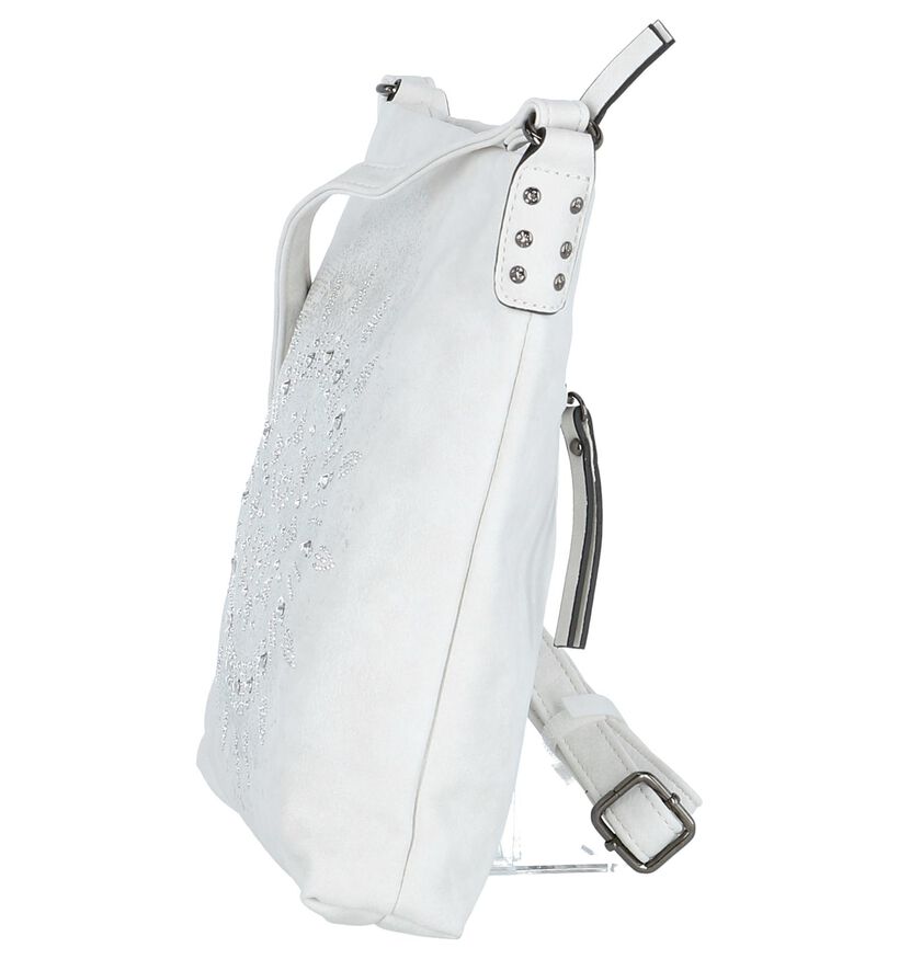 Witte Crossbody Tas met Tekening Emily & Noah, , pdp